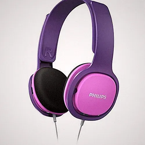 Philips SHK2000PK/00 Over Ear Kinder Kopfhörer 85dB Lautstärkebegrenzung Rosa