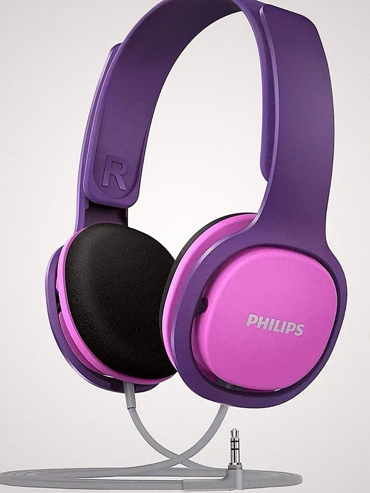 Philips SHK2000PK/00 Over Ear Kinder Kopfhörer, 85dB Lautstärkebegrenzung Rosa.