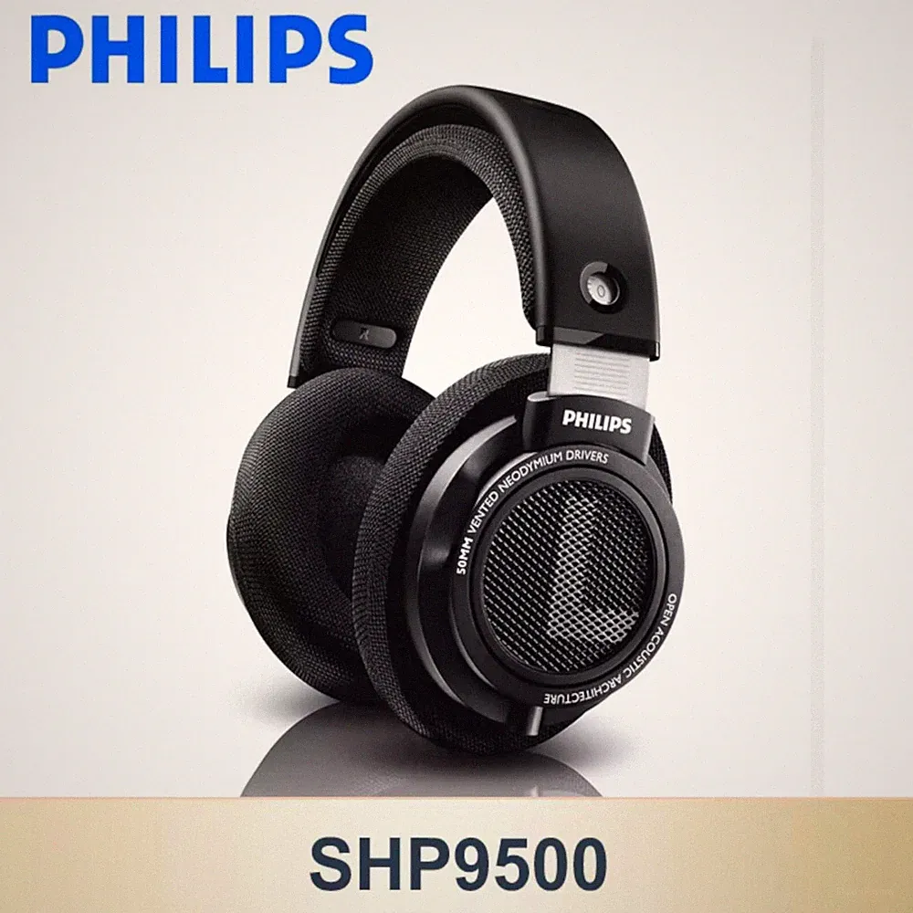 Philips SHP9500 HiFi Stereo Kopfhörer Over-Ear Headphones - Schwarz