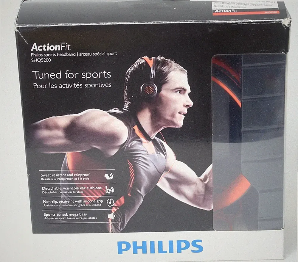 Philips SHQ5200 Sportkopfhörer mit Bügel, nur 1 x benutzt