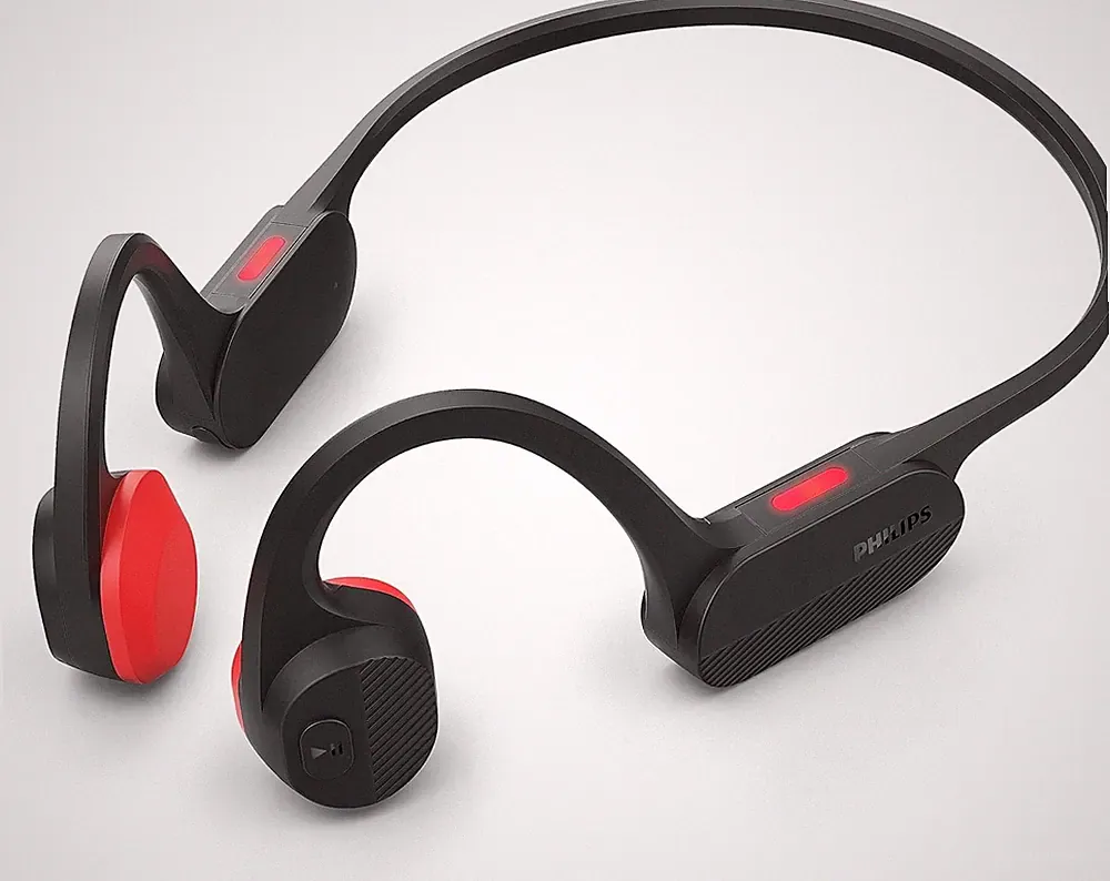 Philips TAA5608BK/00 Headset Knochenschall Sport Kopfhörer Bluetooth Open-Ear