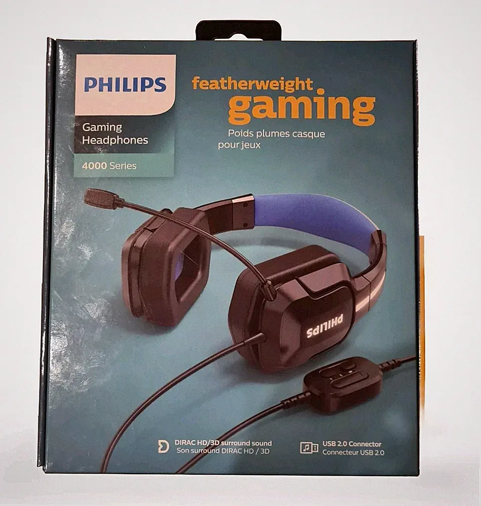 Philips TAGH401BL/00 4000 Series Gaming Headset Kopfhörer schwarz Over-ear