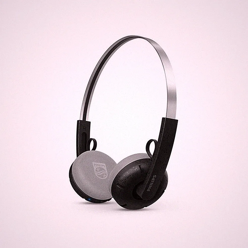 Philips TAH2000BK/00 The Ringo Retro Kopfhörer, kabellos, Bluetooth, schwarz