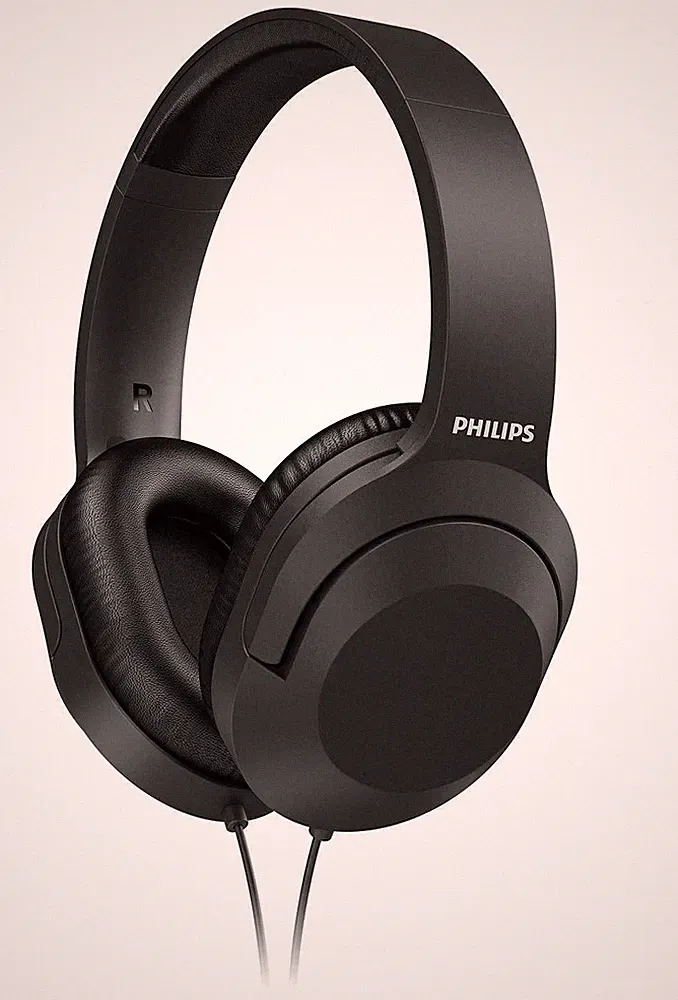 Philips TAH2005BK/00 Over-Ear Kopfhörer Schwarz – Stereo, 40 mm Neodym, 2 m