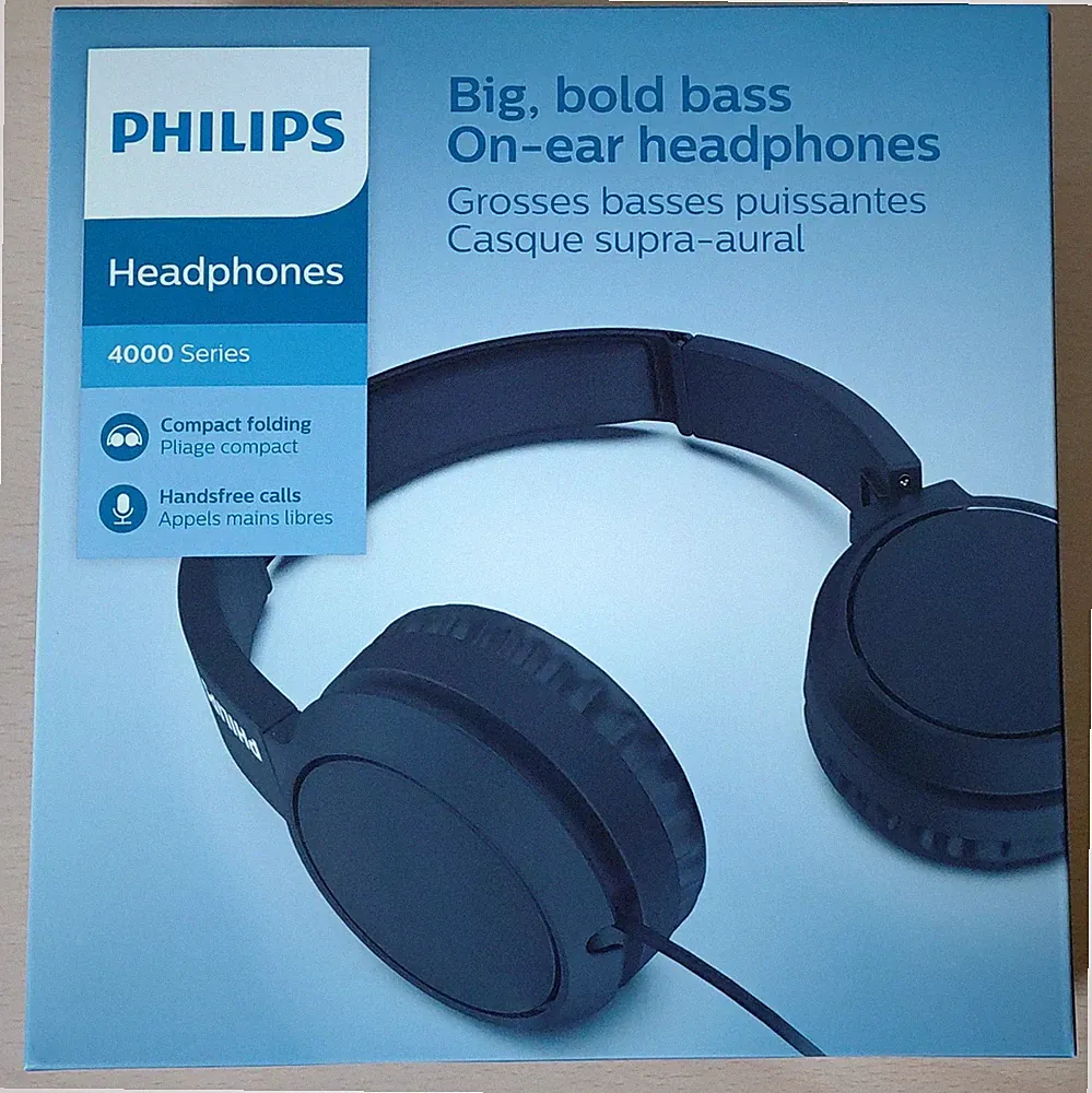 Philips TAH4105BK/00 On-Ear Kopfhörer 3,5mm Mikrofon Faltbar Neu OVP