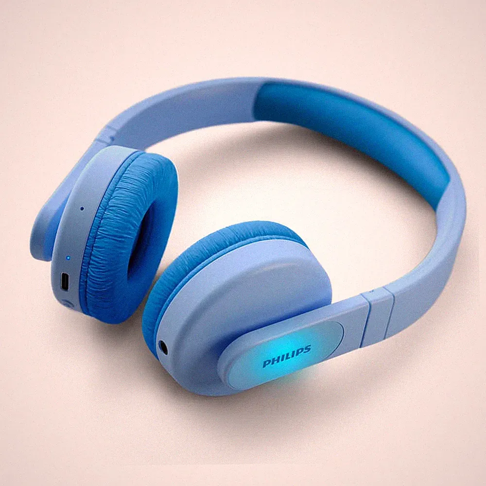 PHILIPS TAK 4206 BL/00, On-ear Kinder Kopfhörer Blau
