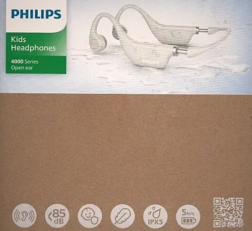 Philips - TAK4607GY/00 - Kabellose Open-Ear-Kopfhörer für Kinder - grau - Neu /