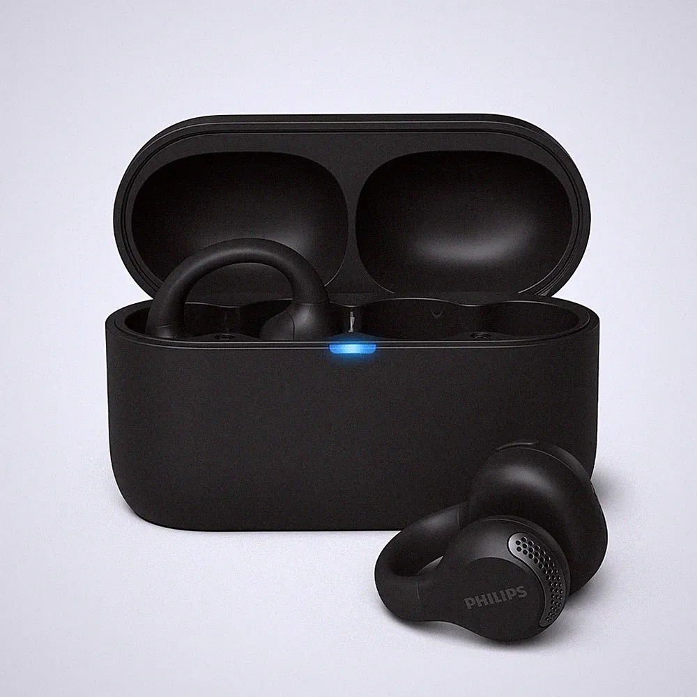 Philips TAQ2000 ohraufliegende True Wireless Bluetooth Ohrhörer schwarz