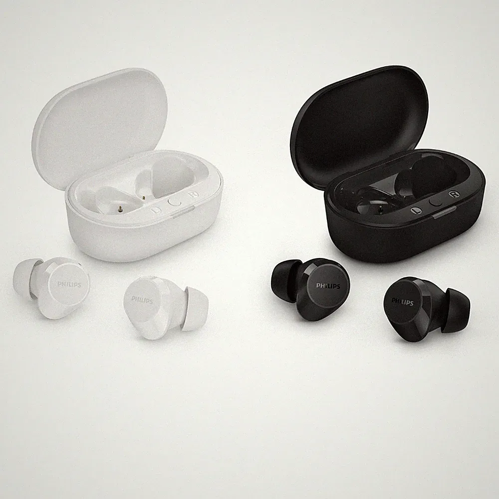 Philips TAT1209 True Wireless In-Ear Bluetooth Kopfhörer IPX4 Bass Schwarz Weiß