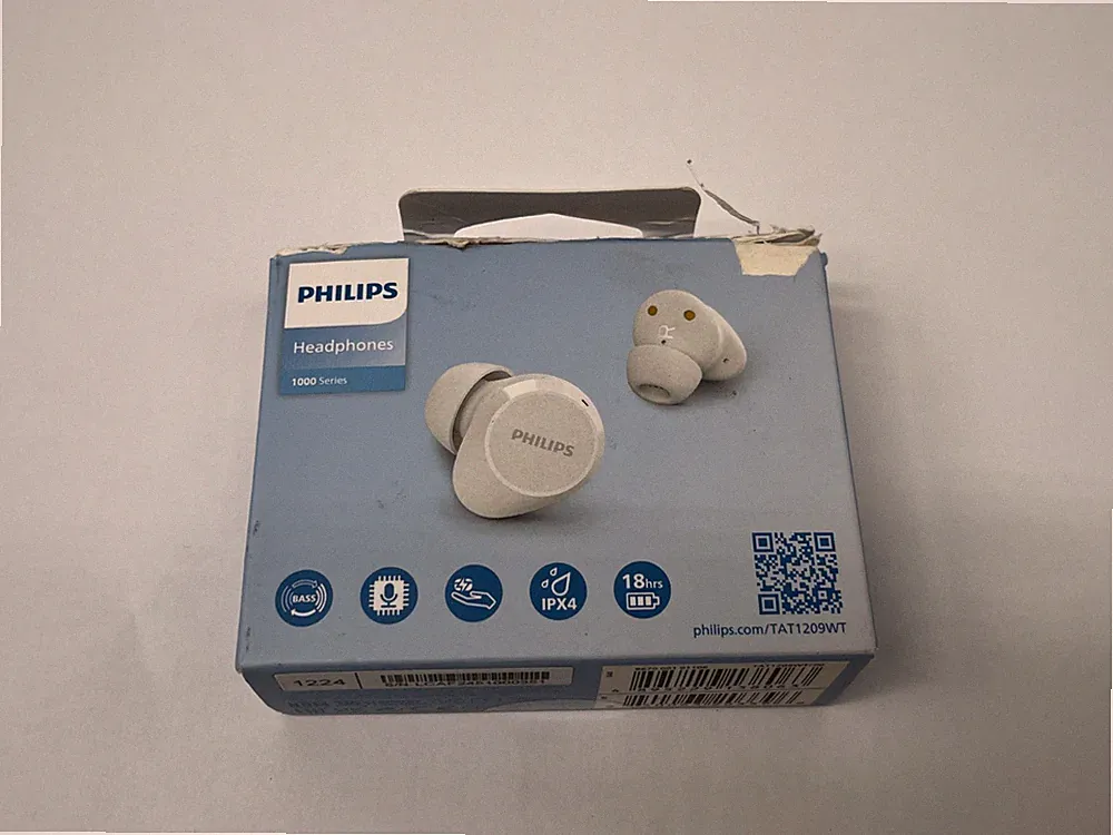 Philips TAT1209WT/00 Kopfhörer - True Wireless -spritzwassergeschützt #TK1863A
