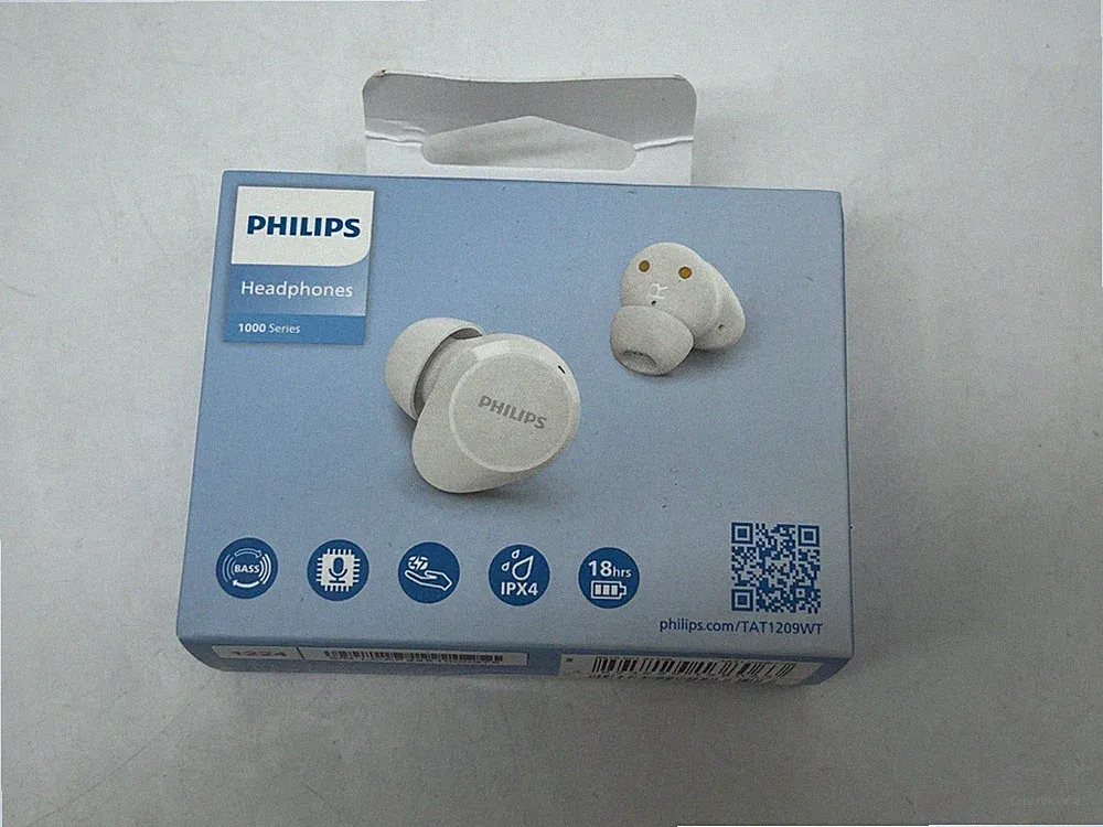 PHILIPS TAT1209WT TWS In-Ear Bluetooth Kopfhörer Weiß OVP #TK1530A