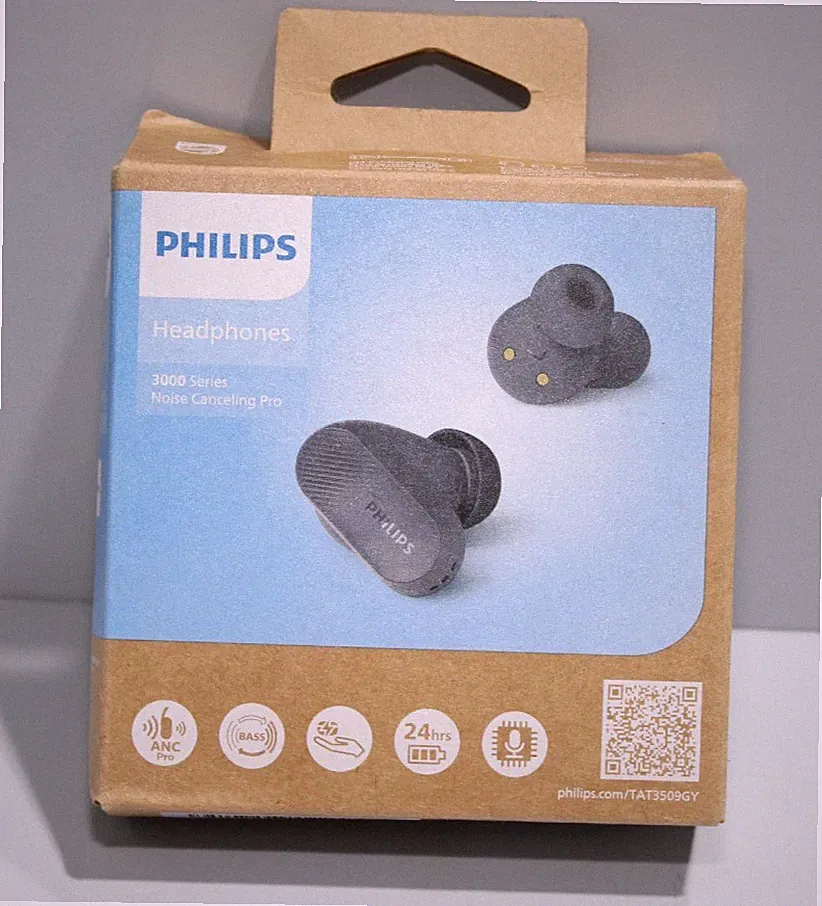 Philips TAT3509GY/00 In-Ear Bluetooth Kopfhörer ANC True Wireless Grau NEU