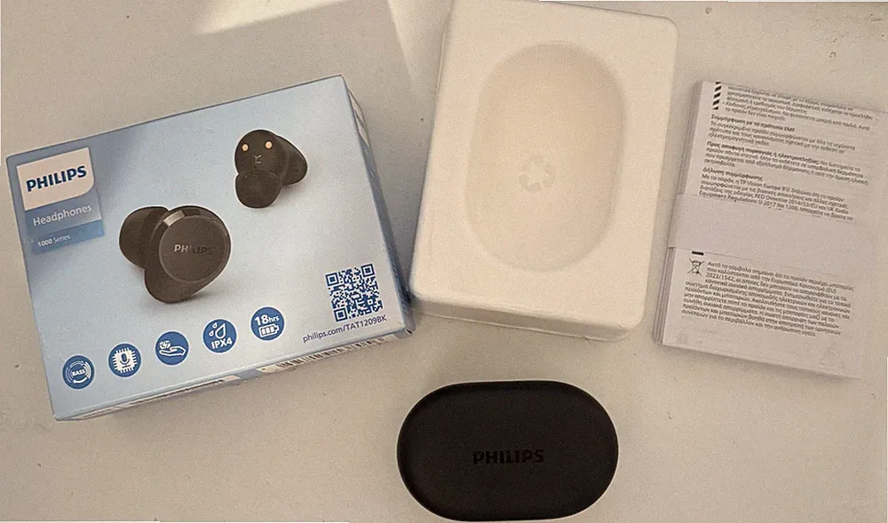 Philips True Wireless Kopfhörer TAT1209BK/00