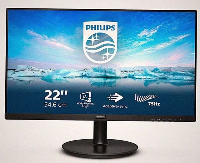 Philips V-Line 222V8LA 22 Zoll Full HD VA Panel 16:9 75 Hz Monitor
