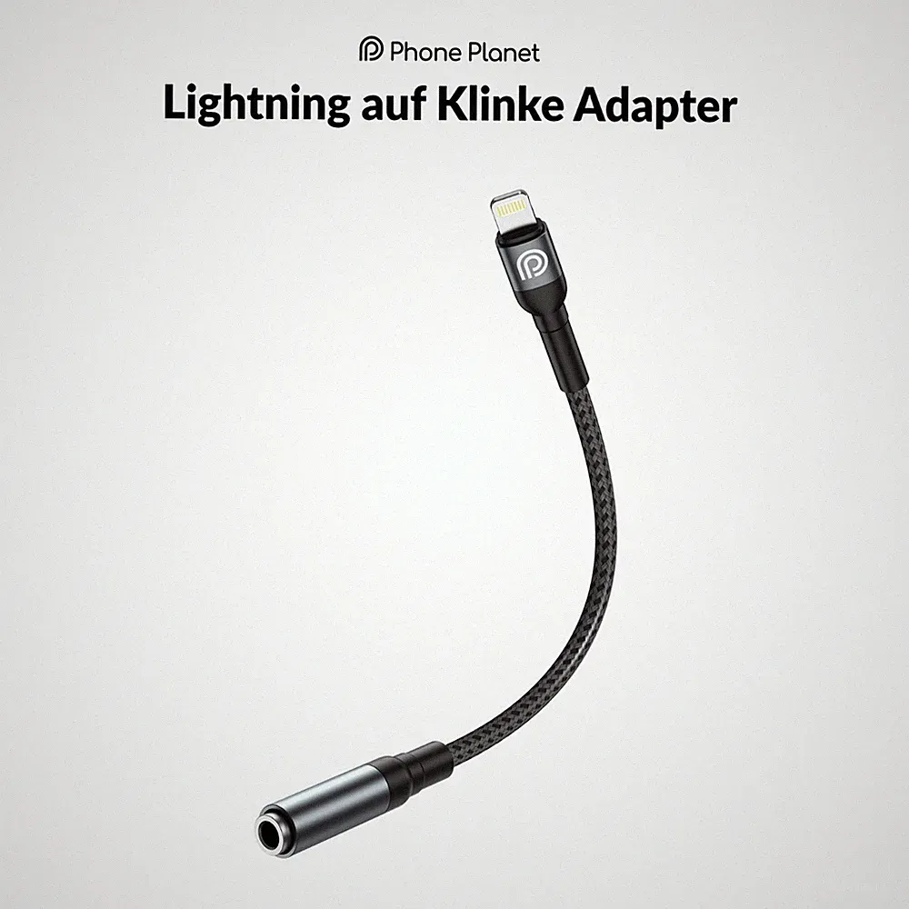 Phone Planet Liightning auf AUX Adapter Kabel 3,5mm Klinke Handy Audio Kopfhörer