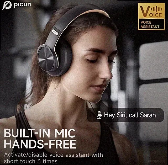 Picun B8 Wireless Headphones – 120H Battery, Hi-Fi Sound, Deep Bass, Low Latency
