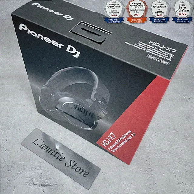 Pioneer DJ HDJ-X7 professionelle Over-Ear DJ-Kopfhörer schwarz HDJX7 kabelgeb...