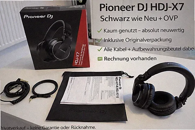 Pioneer DJ HDJ-X7 –Wie Neu In OVP– inkl. Originalzubehör