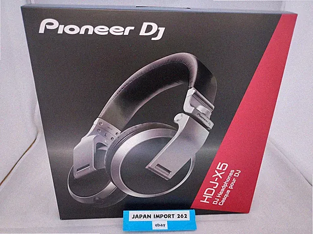Pioneer HDJ-X5-S Profi DJ Monitor Kopfhörer Silber über Kopf faltbar