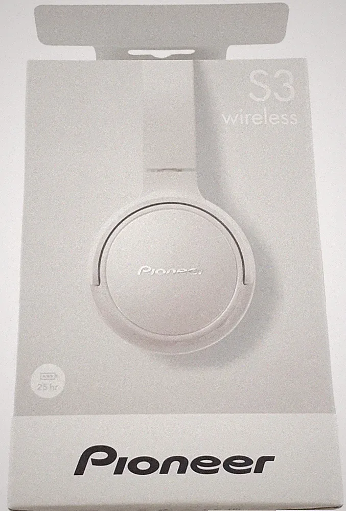 Pioneer -S3 Wireless Bluetooth On-Ear Kopfhörer Grau 25H Play USB