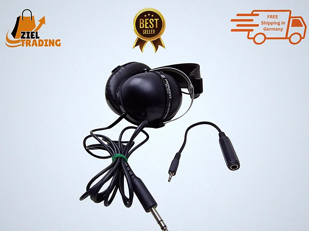 Pioneer SE-205 Stereo Kopfhörer Vintage 70er Over-Ear 6.35mm Klinke Schwarz