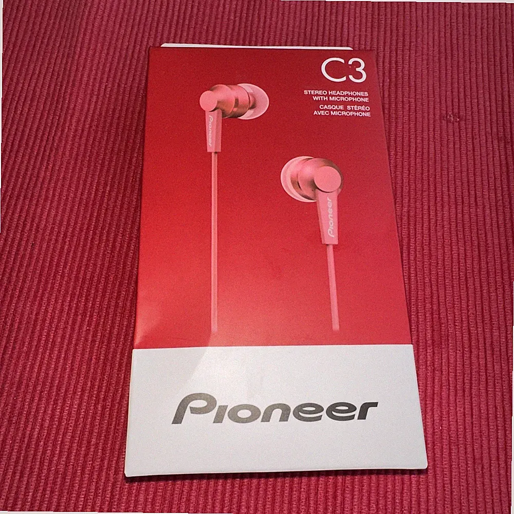 Pioneer SE-C3T-W In-Ear Kopfhörer Aluminium Design Rot 16 Ohm 8-22kHz
