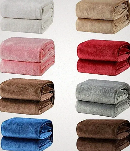 Plaid Koralle weich warm weiches Fleece weiche Qualität einfarbig Kopfhörer Geschenk