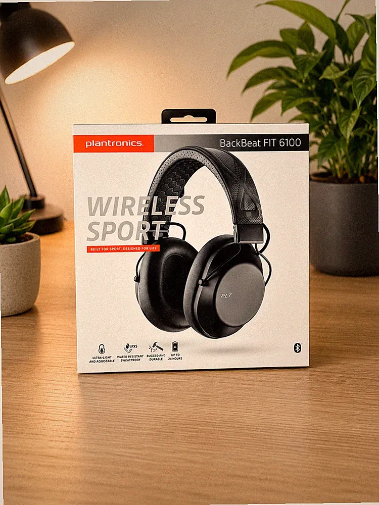 Plantronics BackBeat FIT 6100 Sport Kopfhörer Wireless Schwarz OVP Musik Sound