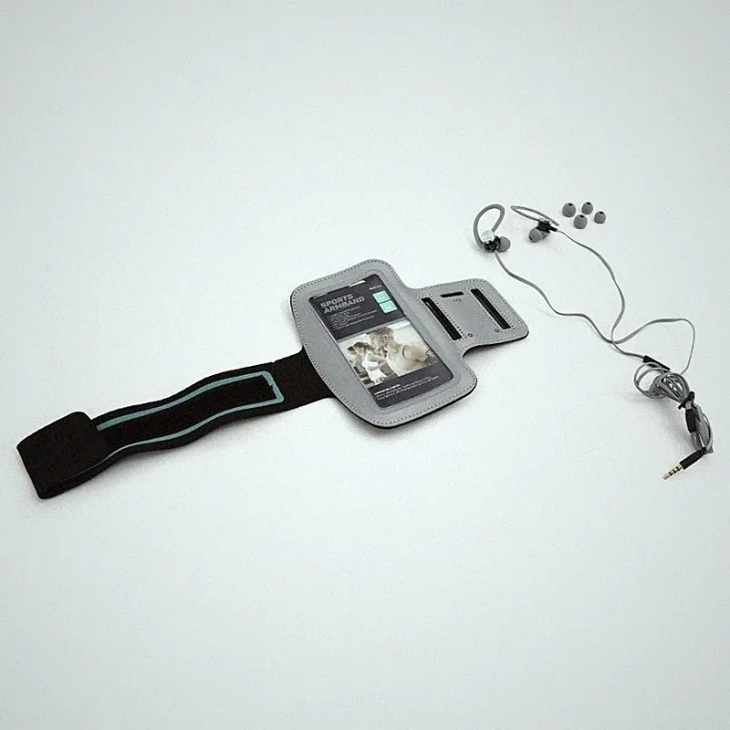 PLATINET In-Ear-Kopfhörer + Mikrofon Sport + Armband PM1070 Grau [42929] TE