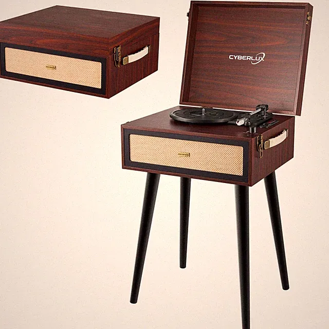 Plattenspieler Nostalgie Holz Musikanlage Kompaktanlage Retro Stereoanlag Radio