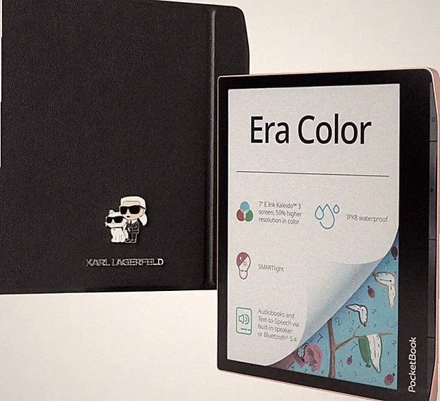 PocketBook Era Color E-Reader 7" E-Ink 32 GB Schwarz DACH Bundle Karl Lagerfeld