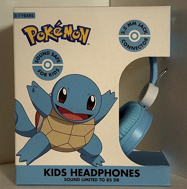 Pokémon Kinder Kopfhörer blau Neu OVP
