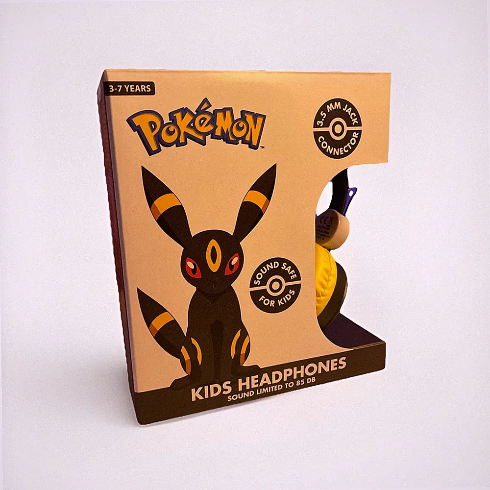 Pokémon Nachtara Headphones Over-Ear Kinderkopfhörer 85 dB 3–7 Jahre 3,5mm Klink