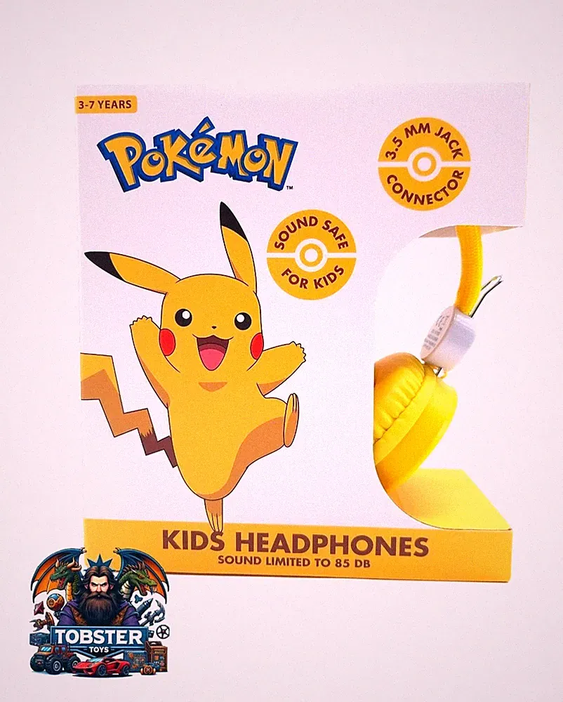 Pokémon Stereo Kopfhörer für Kinder limitierte Lautstärke Pikachu 3,5 Klinke