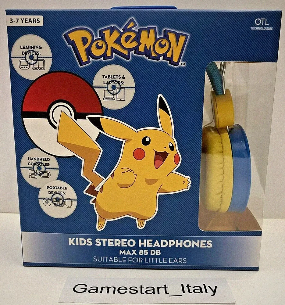 POKEMON KIDS STEREO HEADPHONES - KINDERKOPFHÖRER - 3,5 MM JACK KOMPATIBEL