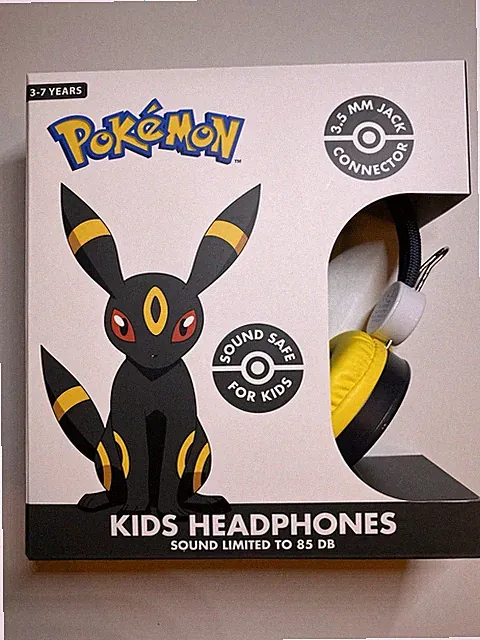 Pokemon Kinderkopfhörer 3,5mm Stereo -85dB- Nachtara anthrazit/schwarz