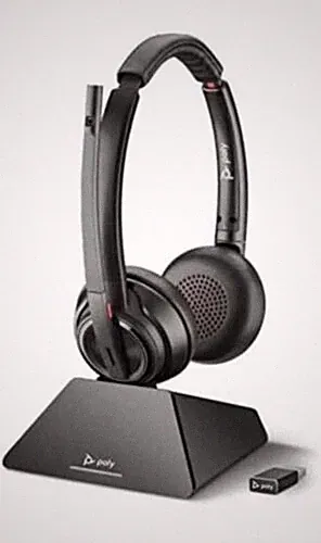 Poly Savi 8220 UC USB-A Stereo Kopfhörer Schwarz
