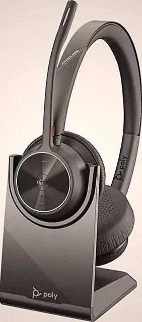 Poly Voyager 4320 UC HP On Ear Headset Bluetooth Stereo Noise