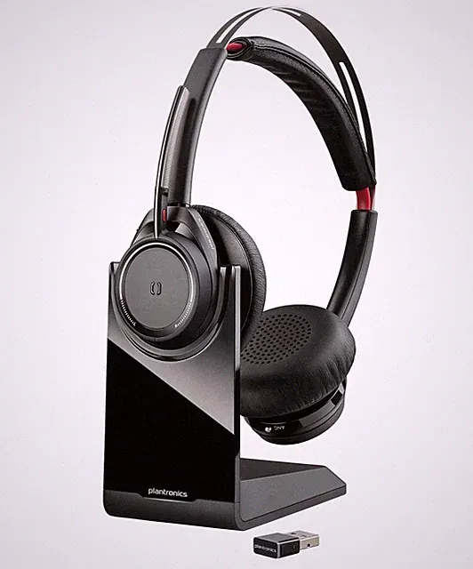 Poly - Voyager Focus UC mit Ladestation BITTE LESEN - Bluetooth Dual-Ear (Stereo