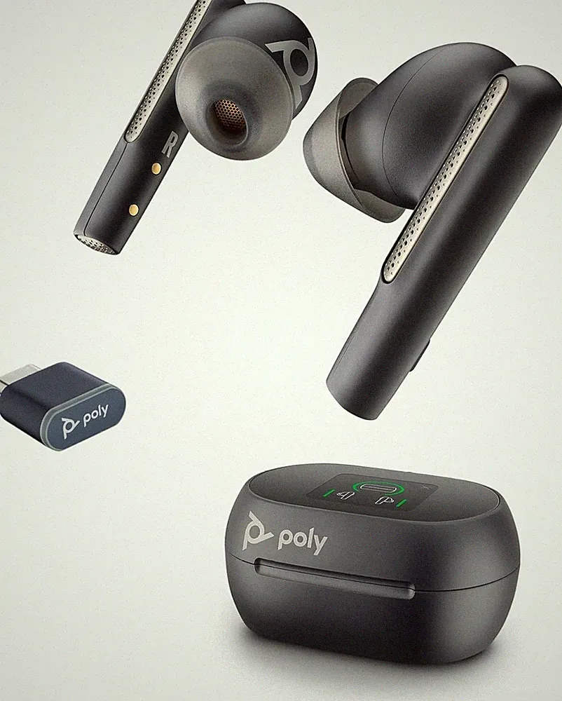 Poly Voyager Free 60+ UC USB-C In-Ear Ohrhörer Set - Carbon Black (216065-02)