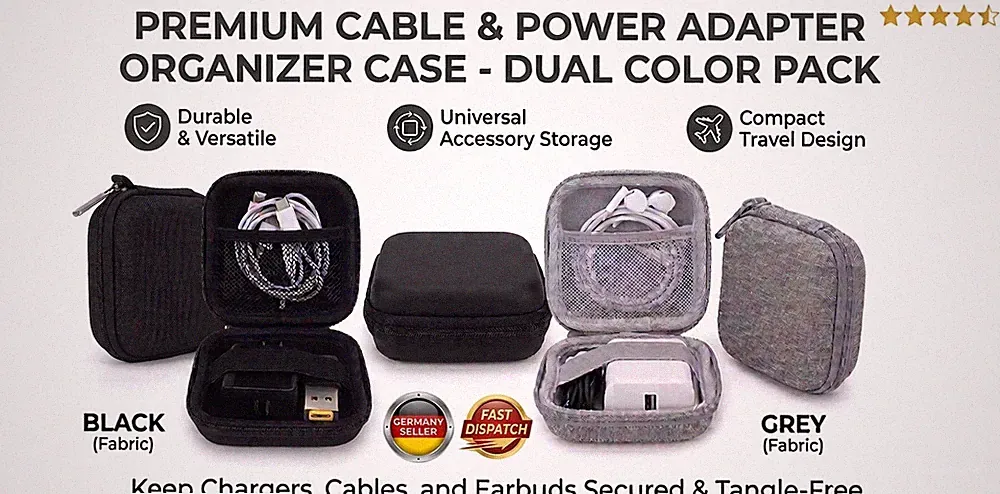 Portable Kopfhörer Aufbewahrungstasche | Multifunktionale Kabel-Organizer Tasche