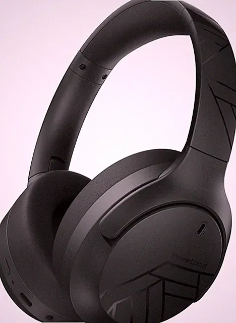 Powerlocus Bluetooth Kopfhörer Over Ear, 60H Spielzeit, 4 EQ Modi Wireless Hea