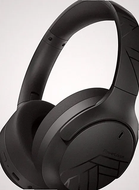 Powerlocus Bluetooth Kopfhörer Over Ear, 60H Spielzeit, 4 EQ Modi Wireless Hea