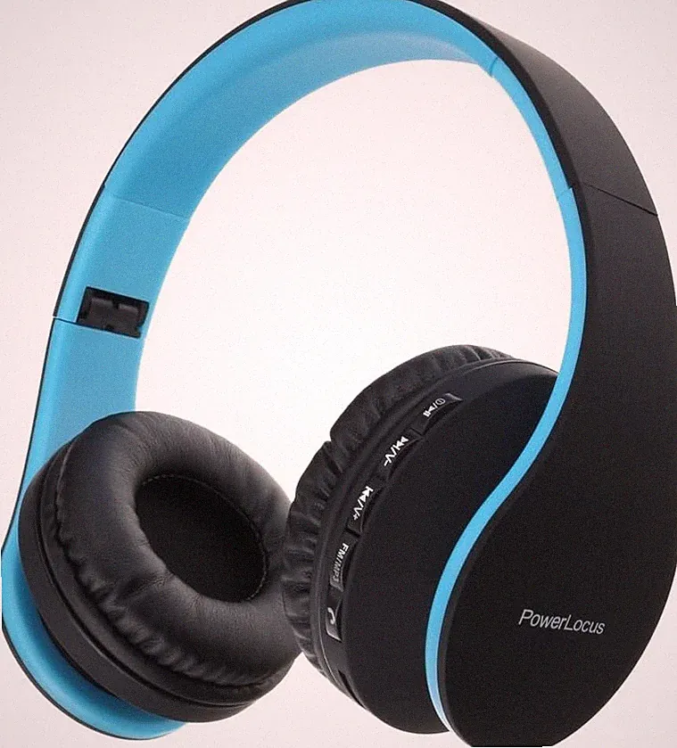 PowerLocus Bluetooth Kopfhörer Over Ear, Kabellose Kopfhörer, HiFi Stereo, F
