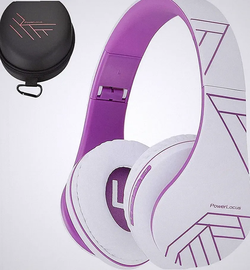 Powerlocus Bluetooth Over-Ear Kopfhörer, Kabellos Stereo Faltbare Kopfhörer Kabe
