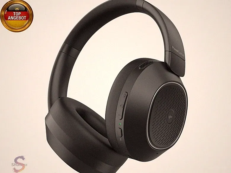 PowerLocus Hybrid Active Noise Cancelling Kopfhörer, 60 Std. Spielzeit
