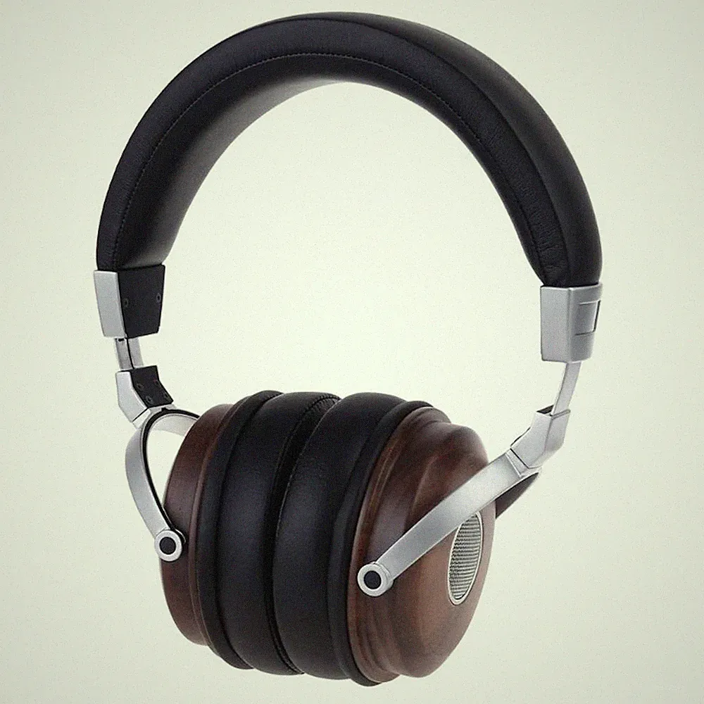 Premium Walnuss Holz Kopfhörer High End Headphone 50mm Treiber Super Klang B7-1