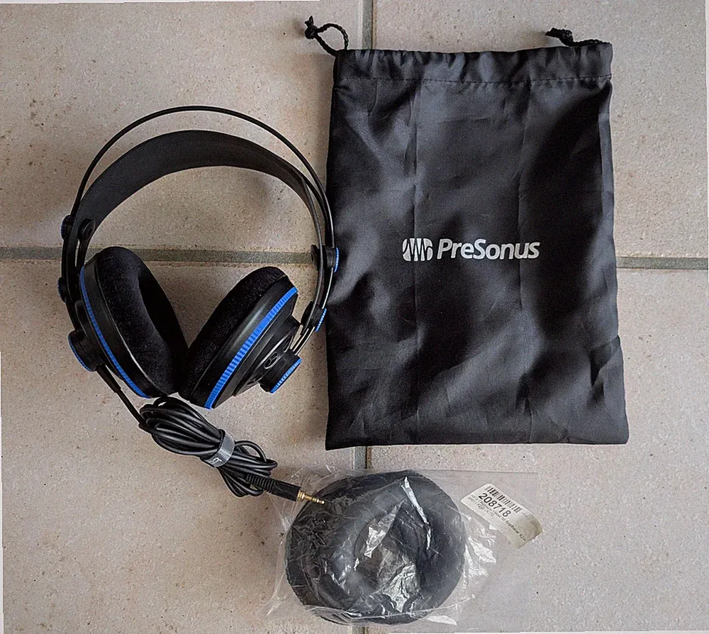 PreSonus HD7 Kopfhörer inkl. AKG Velour Ohrpolster 32 Ohm Studio Monitoring