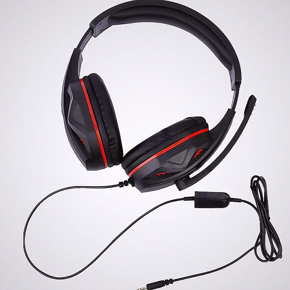 Professionelles 3.5mm Gaming Headset Kopfhörer mit Mikrofon für PC PS4 PS5 Xbox