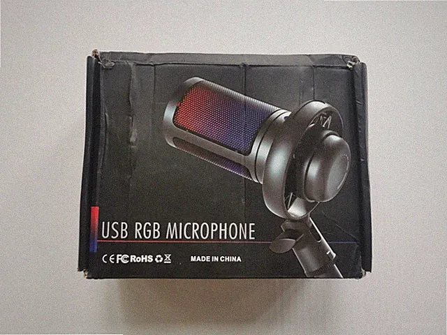 Professionelles Studio Gaming Mikrofon Microphone USB RGB Für Streaming Recordin